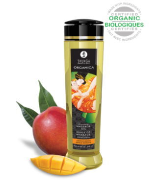Huile de Massage Organica Mangue Enivrante 240 ml Shunga 